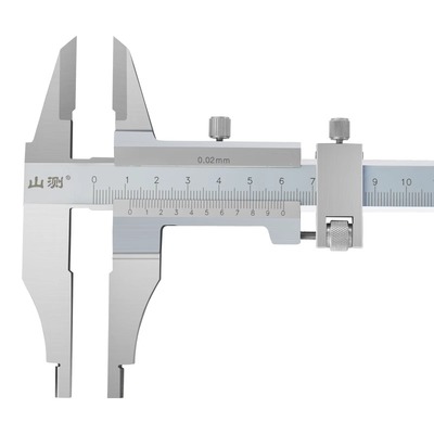 Vernier callipers with two outer claws