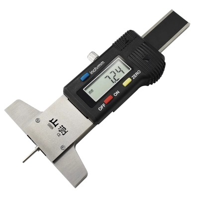 Digital display tire pattern depth gauge electronic fine rod depth gauge